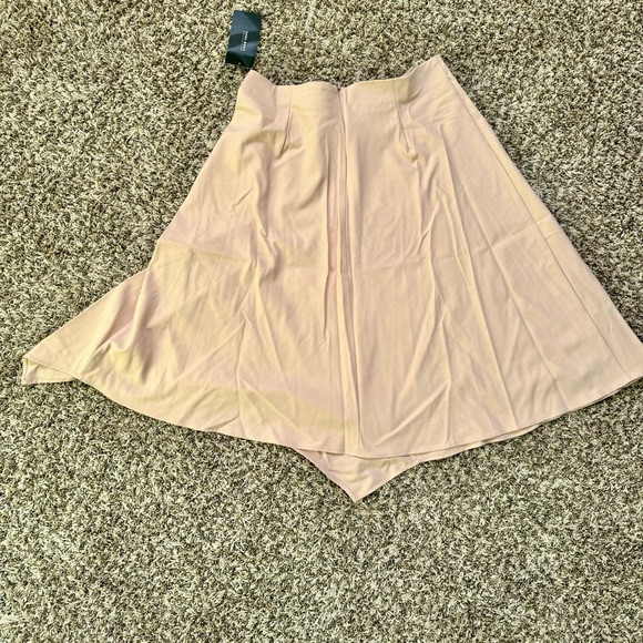 NWT Zara Cape-Like Asymmetric Skirt in Beige Pink Color - Picture 6 of 10